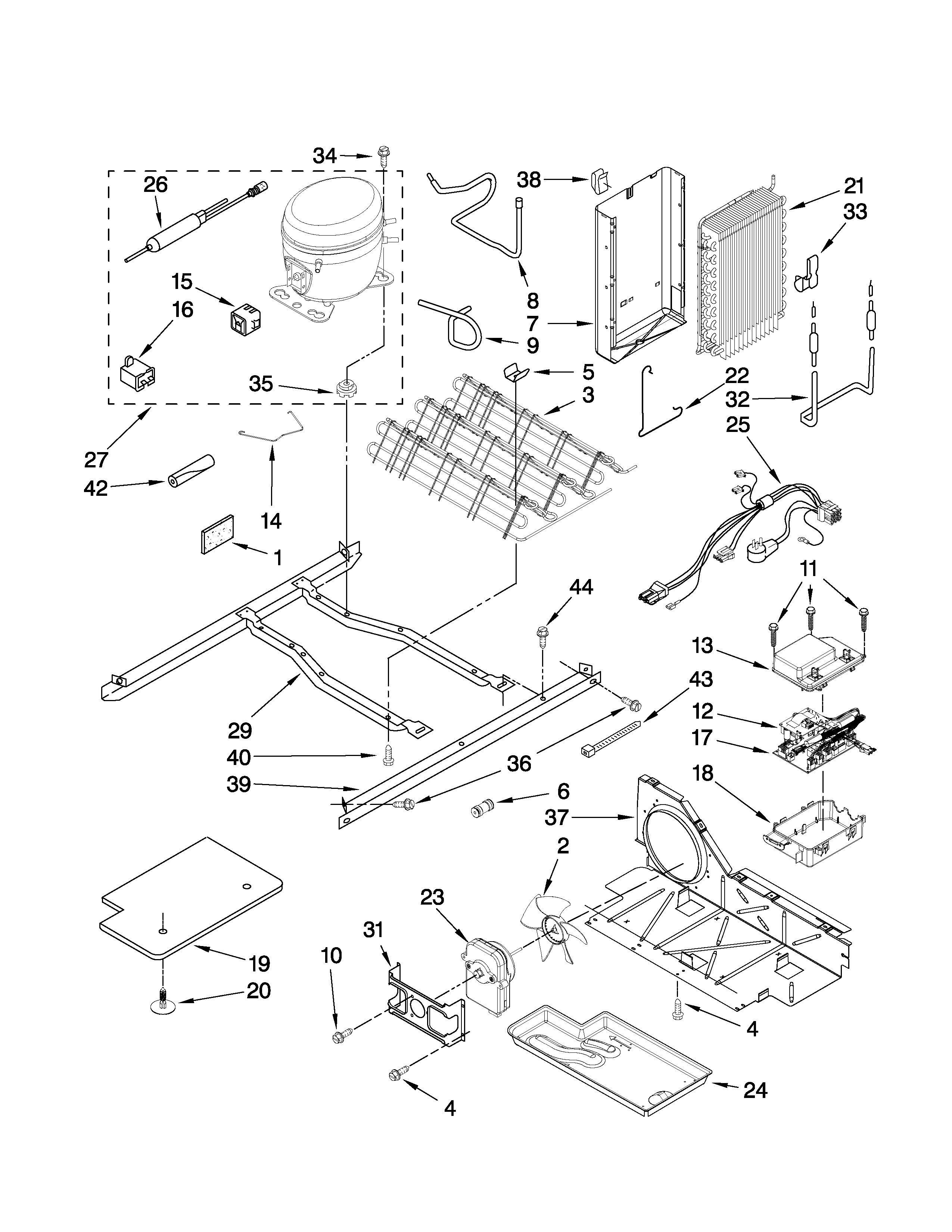 Whirlpool GS6NHAXVT05 unit parts diagram