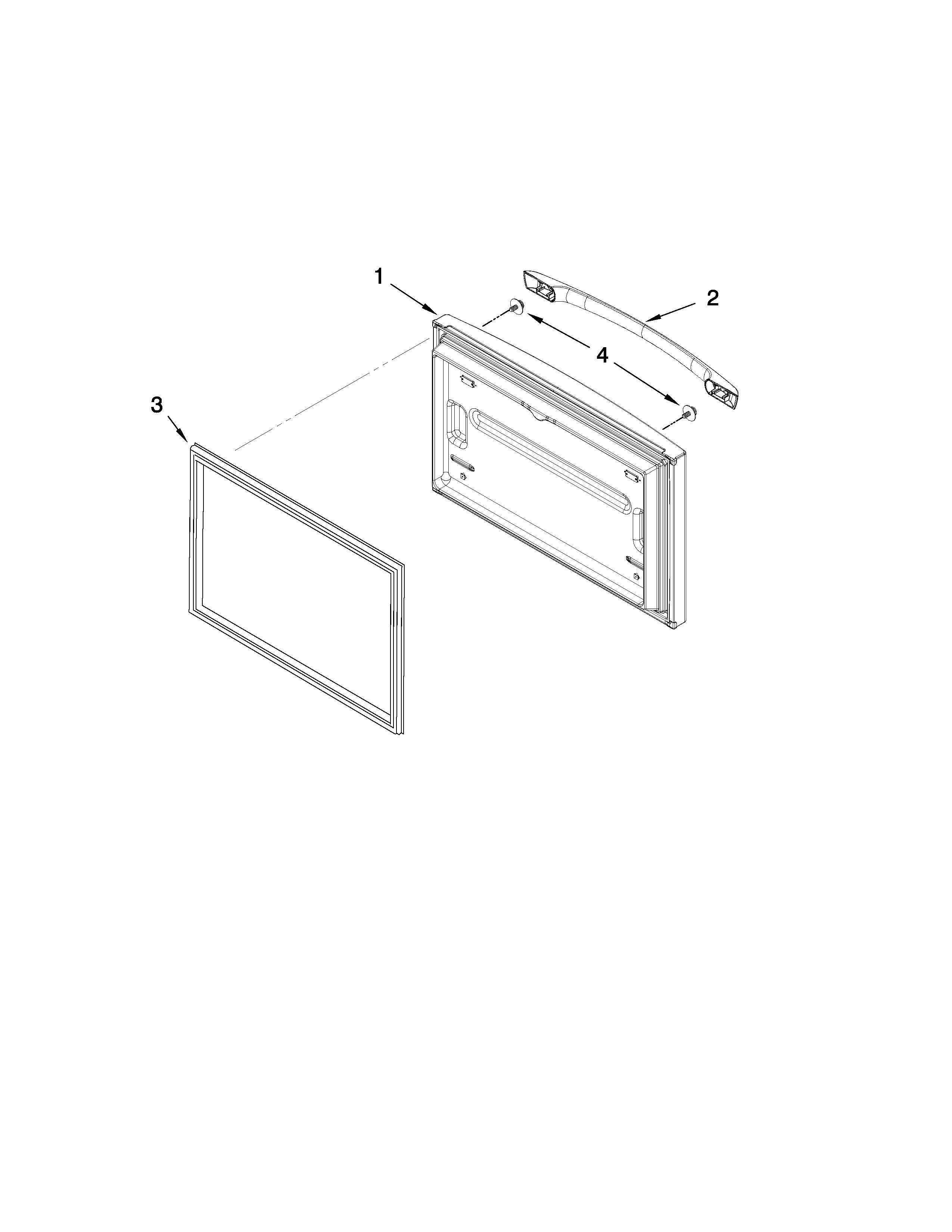 Amana AFB2234WES5 freezer door parts diagram