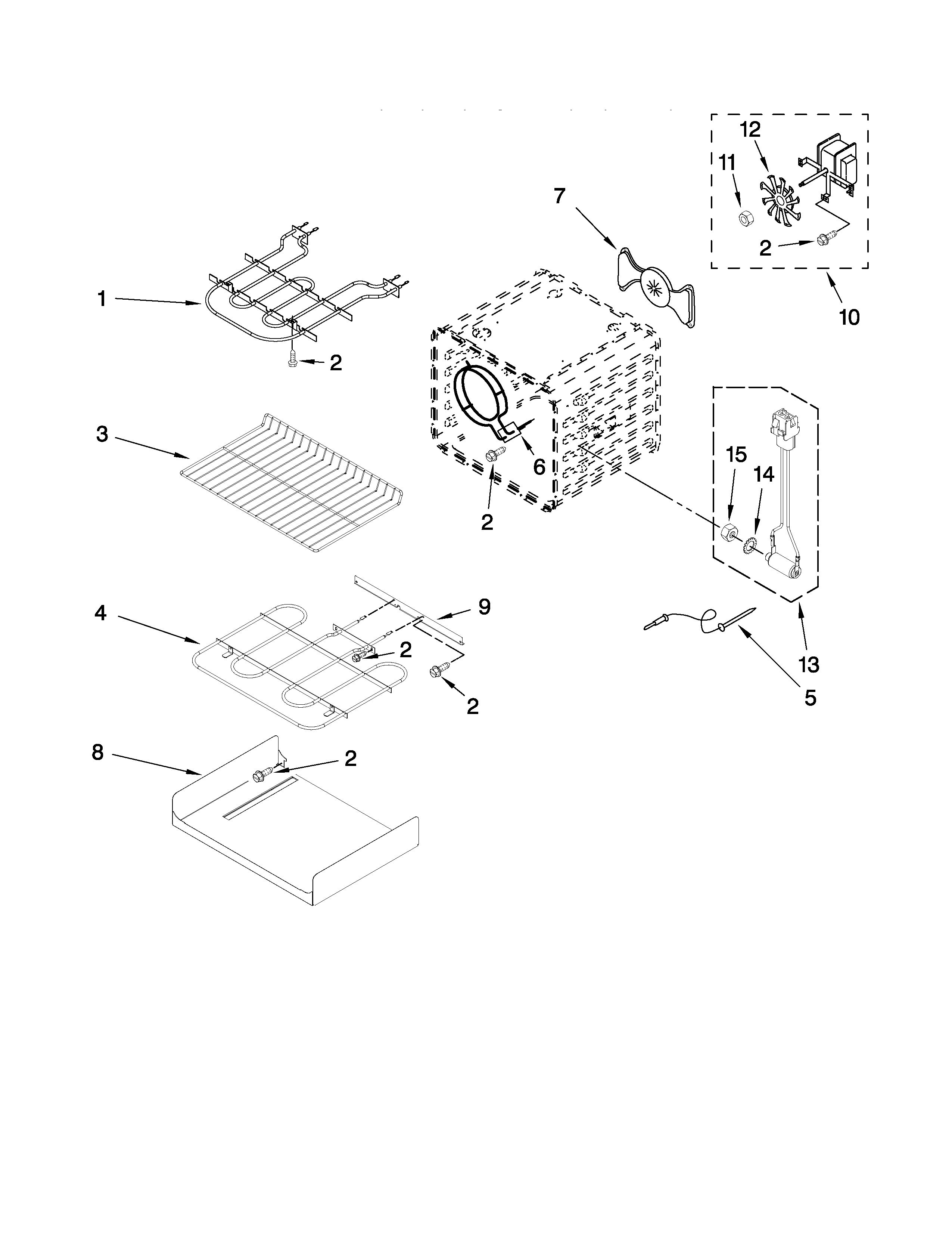 KitchenAid KESS907XSP00 internal oven parts diagram