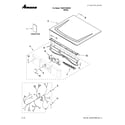 Amana YNED7300WW1 top and console parts diagram