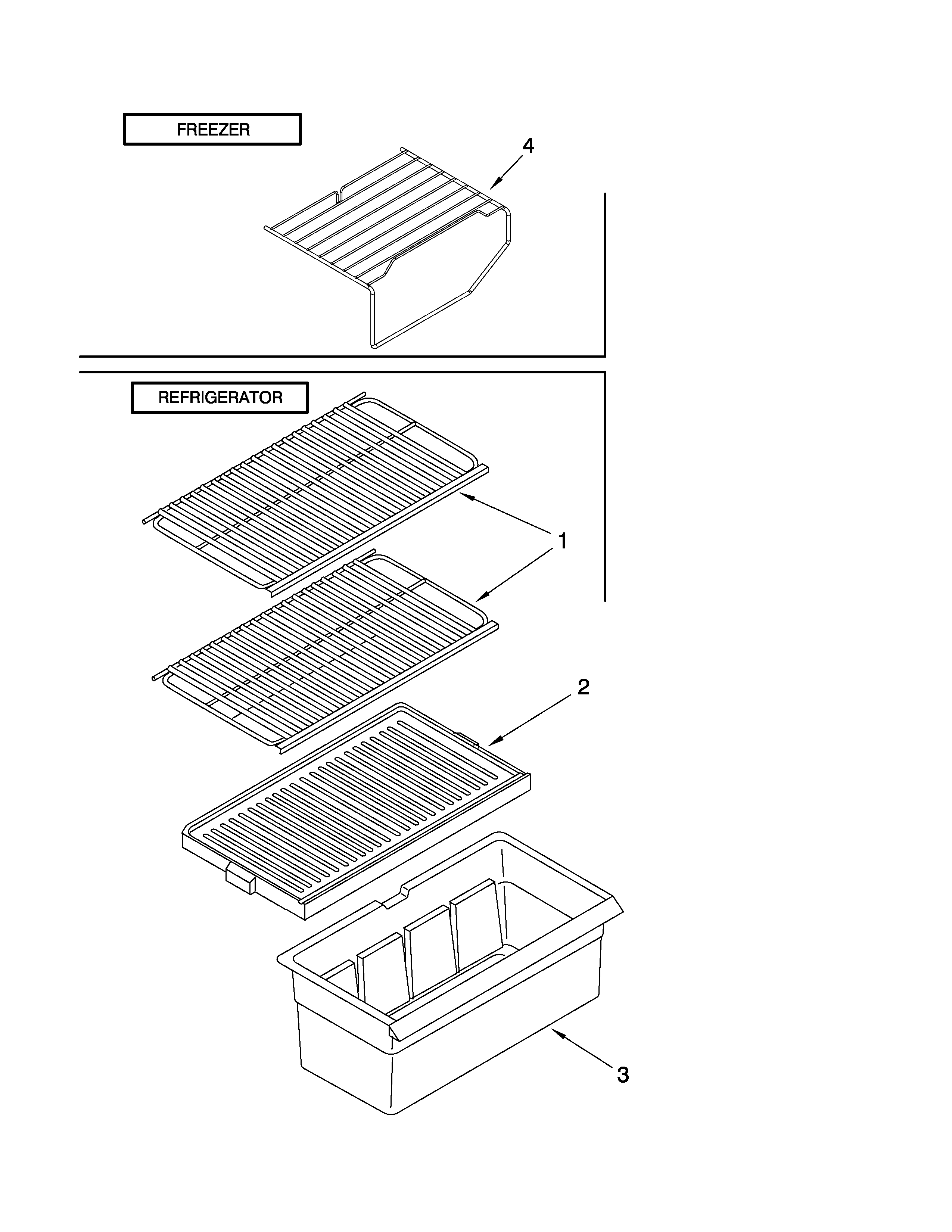 Amana A8TXNWFXW00 shelf parts diagram