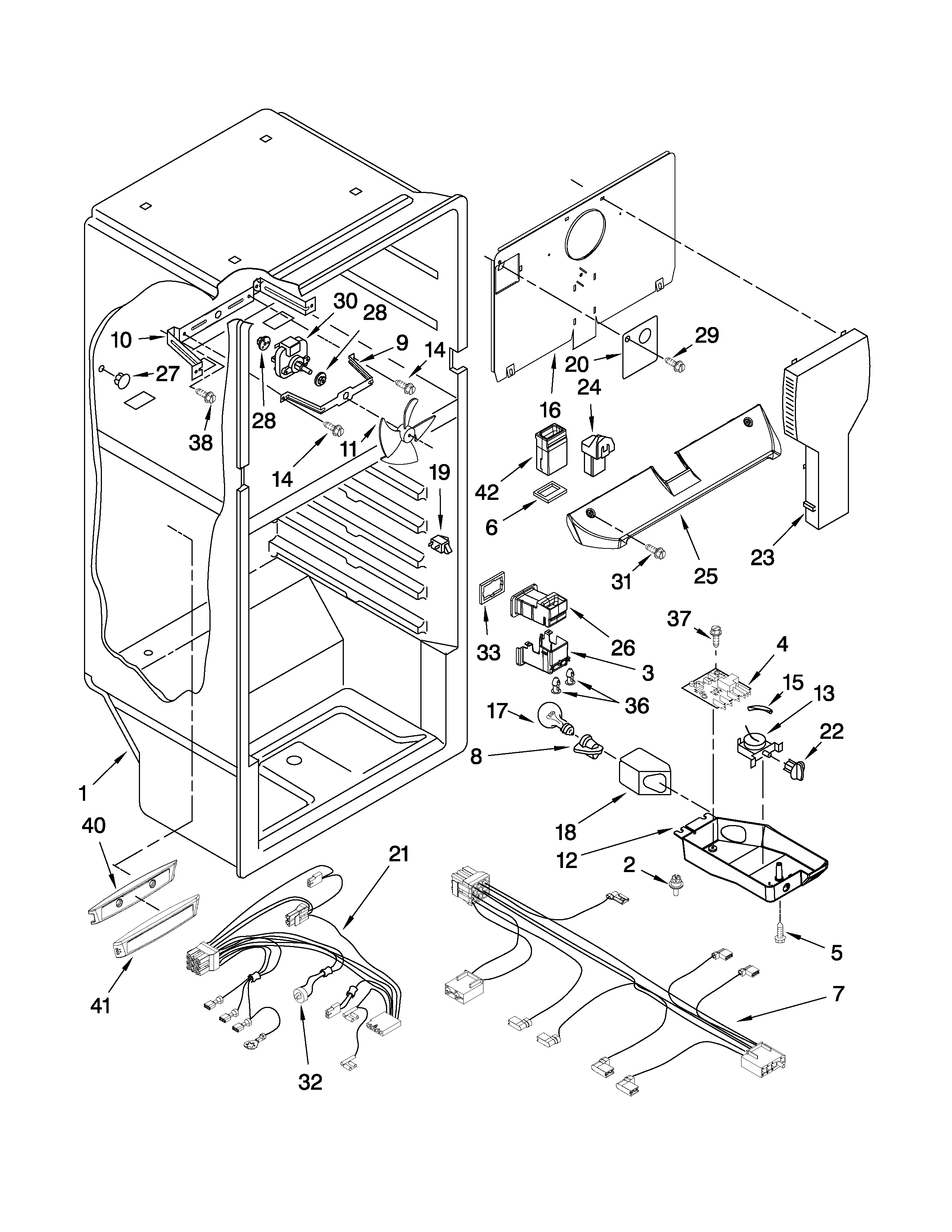 Inglis IRT184302 liner parts diagram