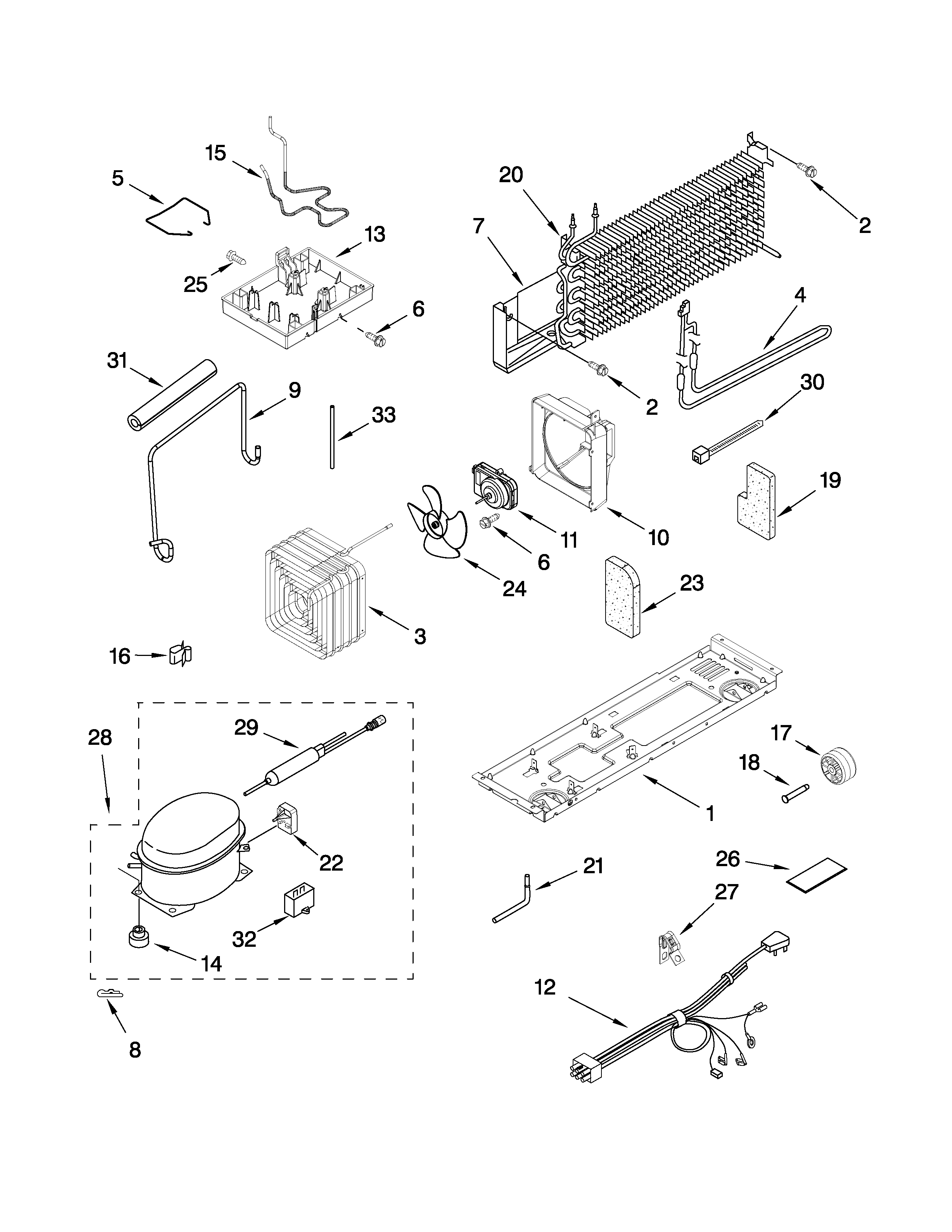 Inglis IRT184302 unit parts diagram