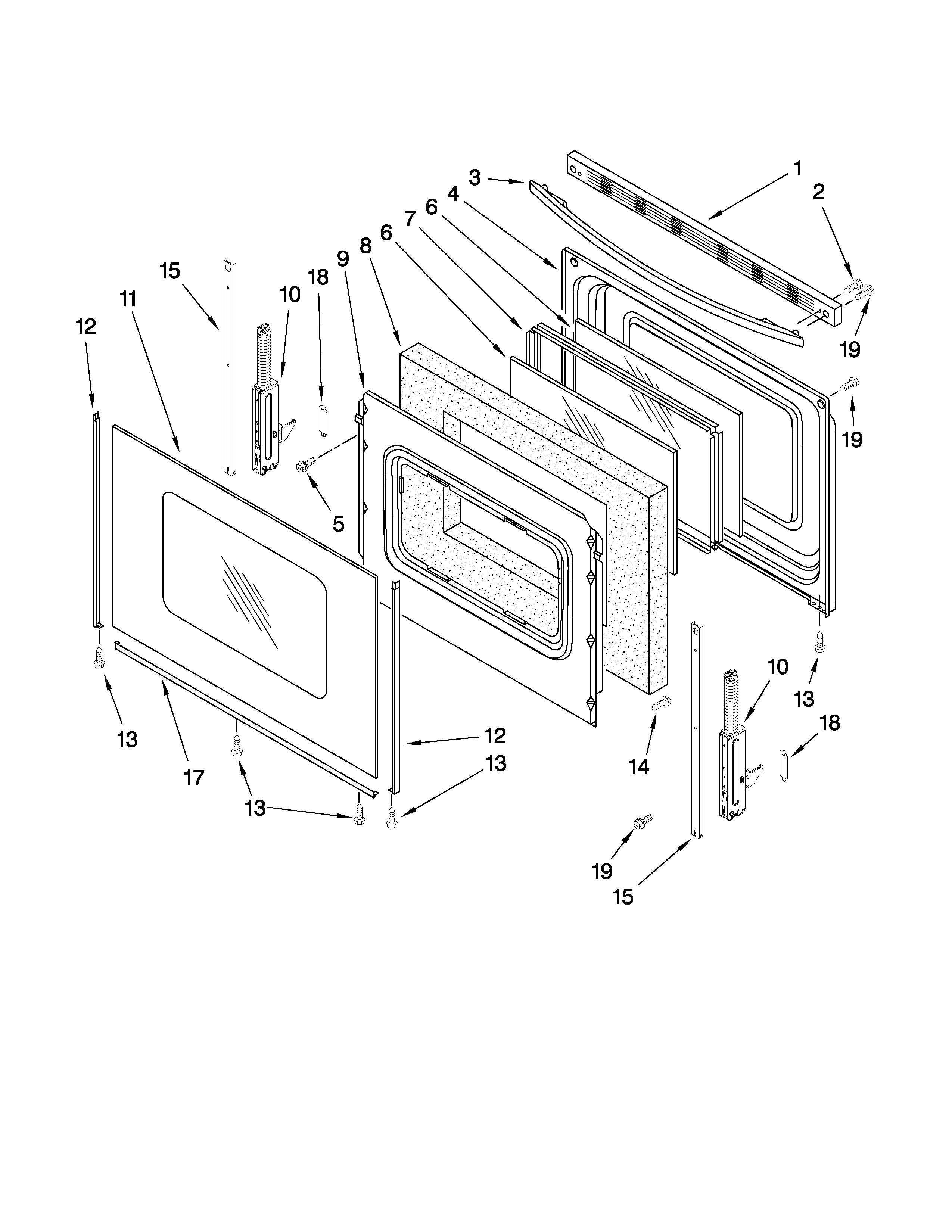 Amana AGR5844VDD1 door parts diagram