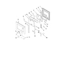 Jenn-Air YJDRP436WP00 oven door parts diagram
