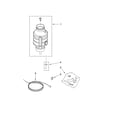 Whirlpool GC1000PE4 lower housing and motor parts diagram