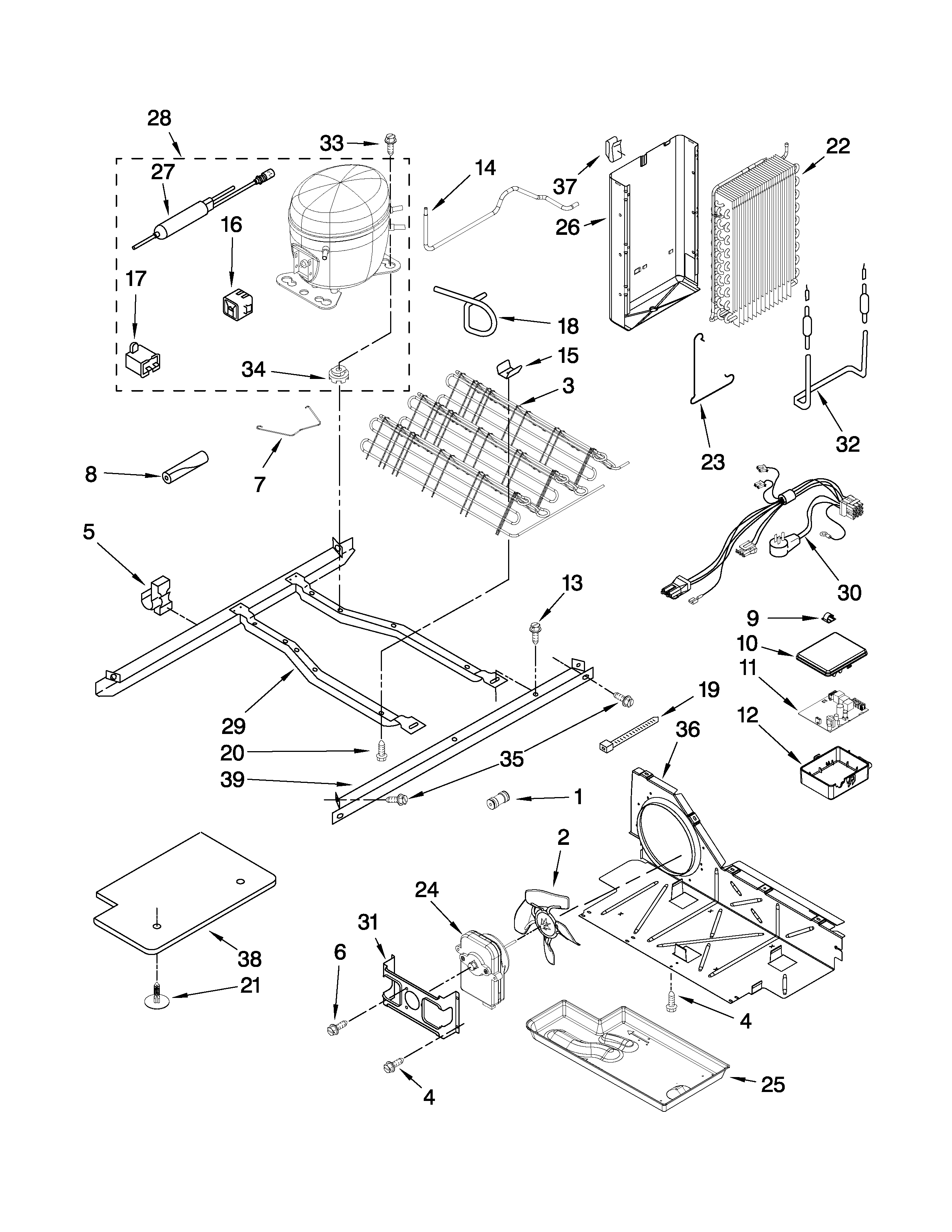 Maytag MSD2576VEM01 unit parts diagram