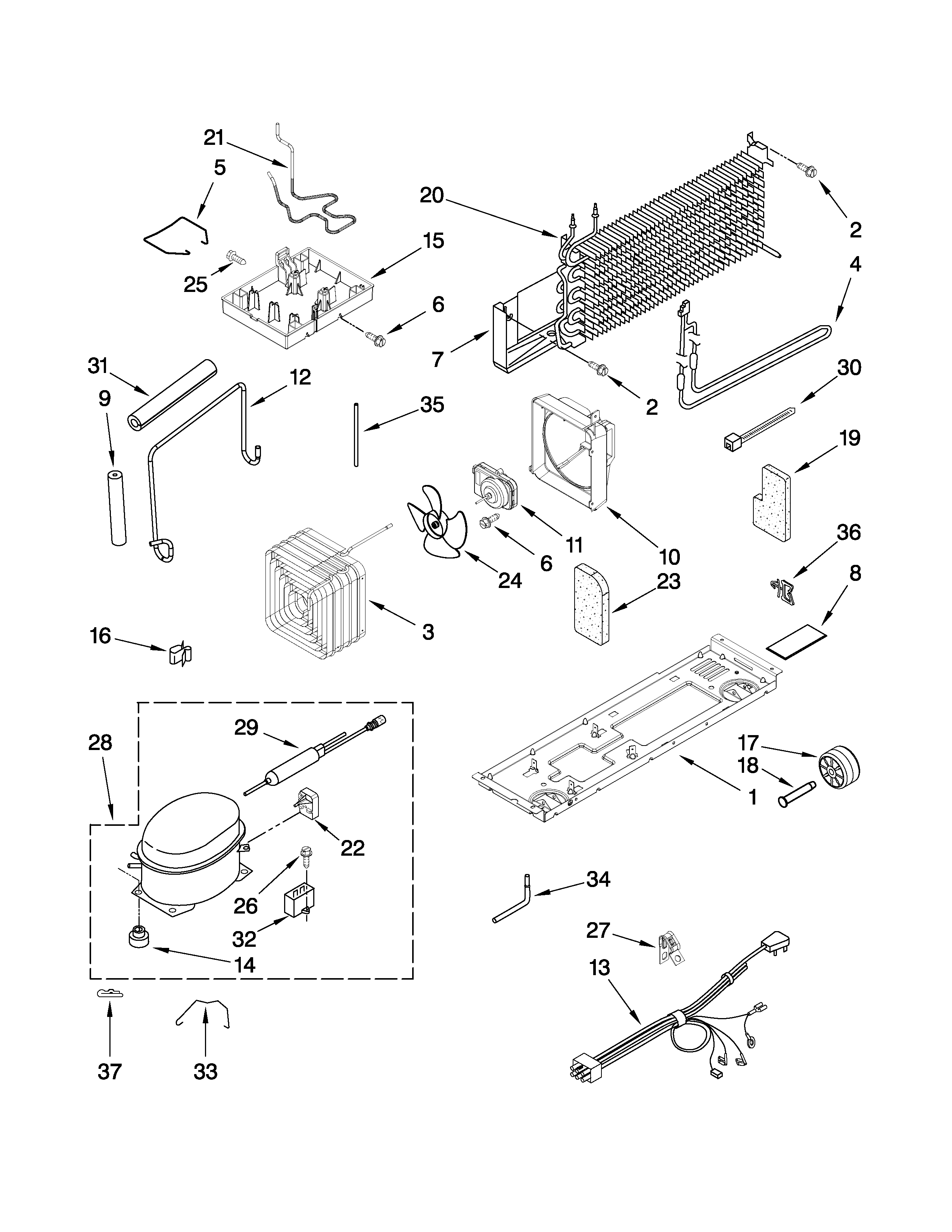Maytag M8RXCGFXW01 unit parts diagram