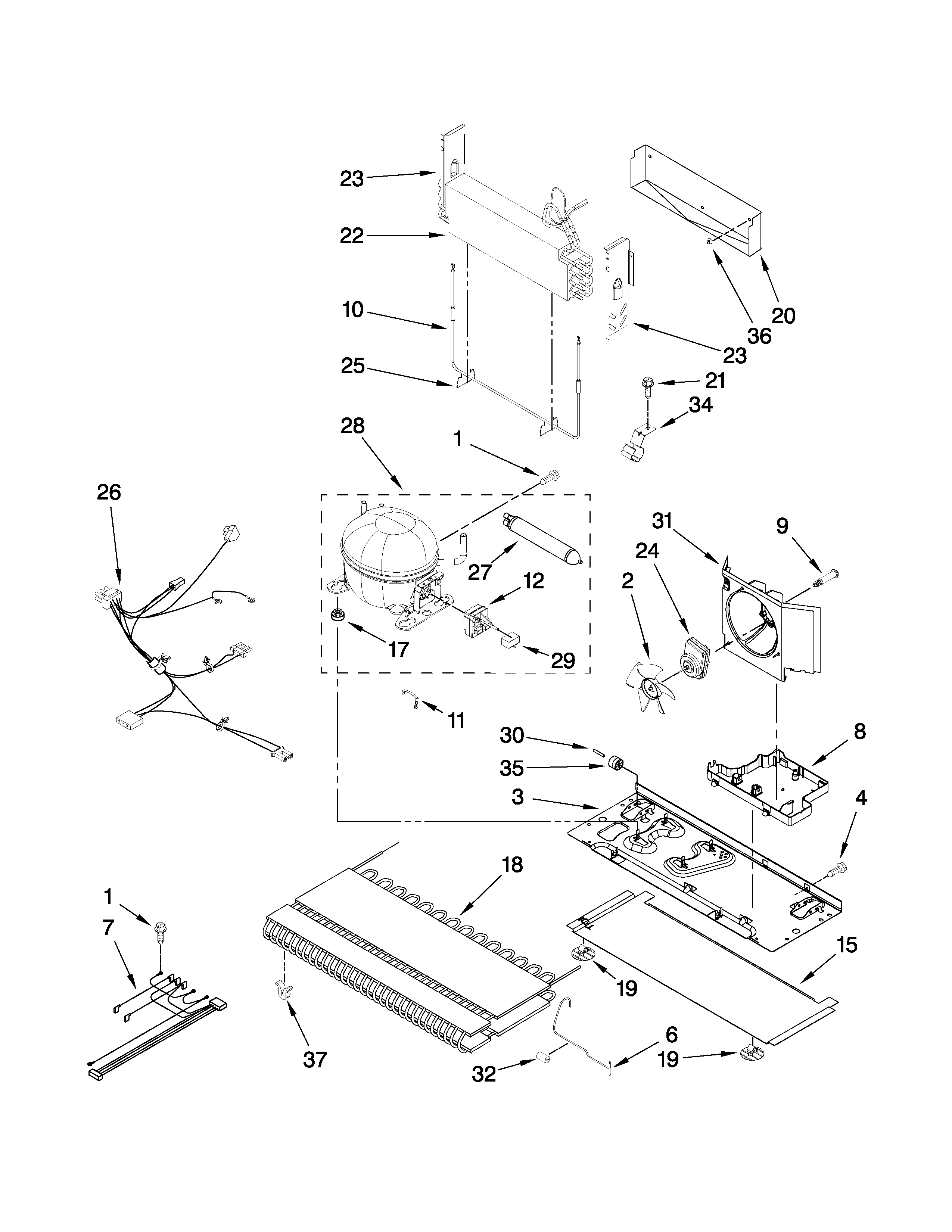 Maytag MBF1958XEW1 unit parts diagram