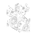 Whirlpool WED4900XW0 bulkhead parts diagram