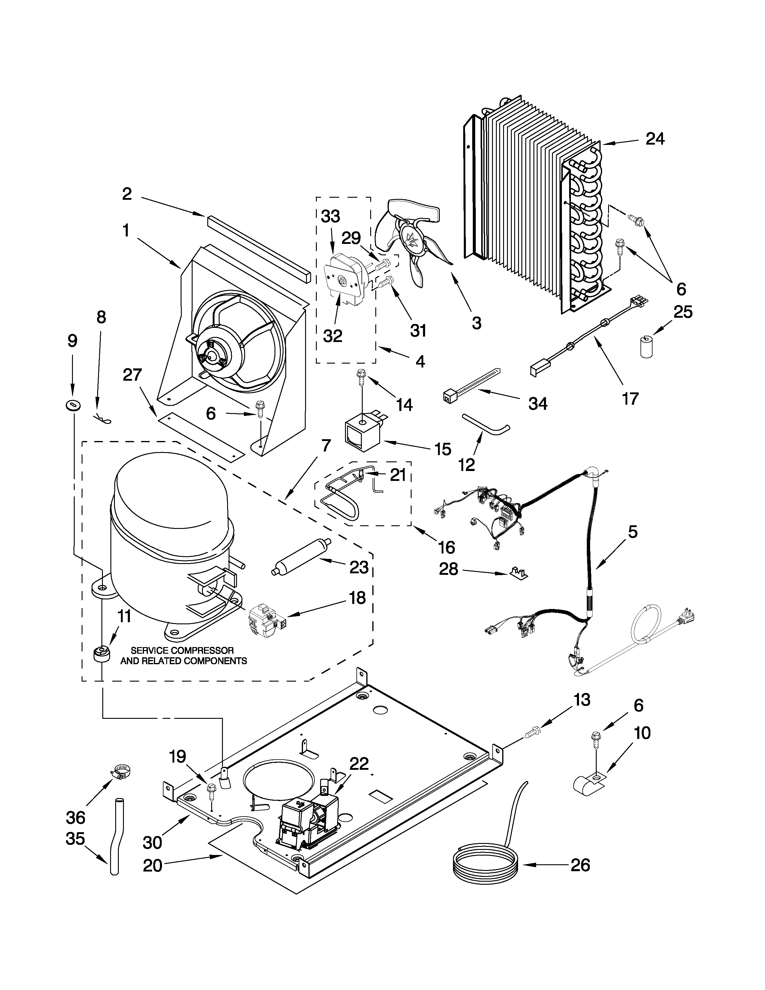 KitchenAid KUIC15PRTS4 unit parts diagram