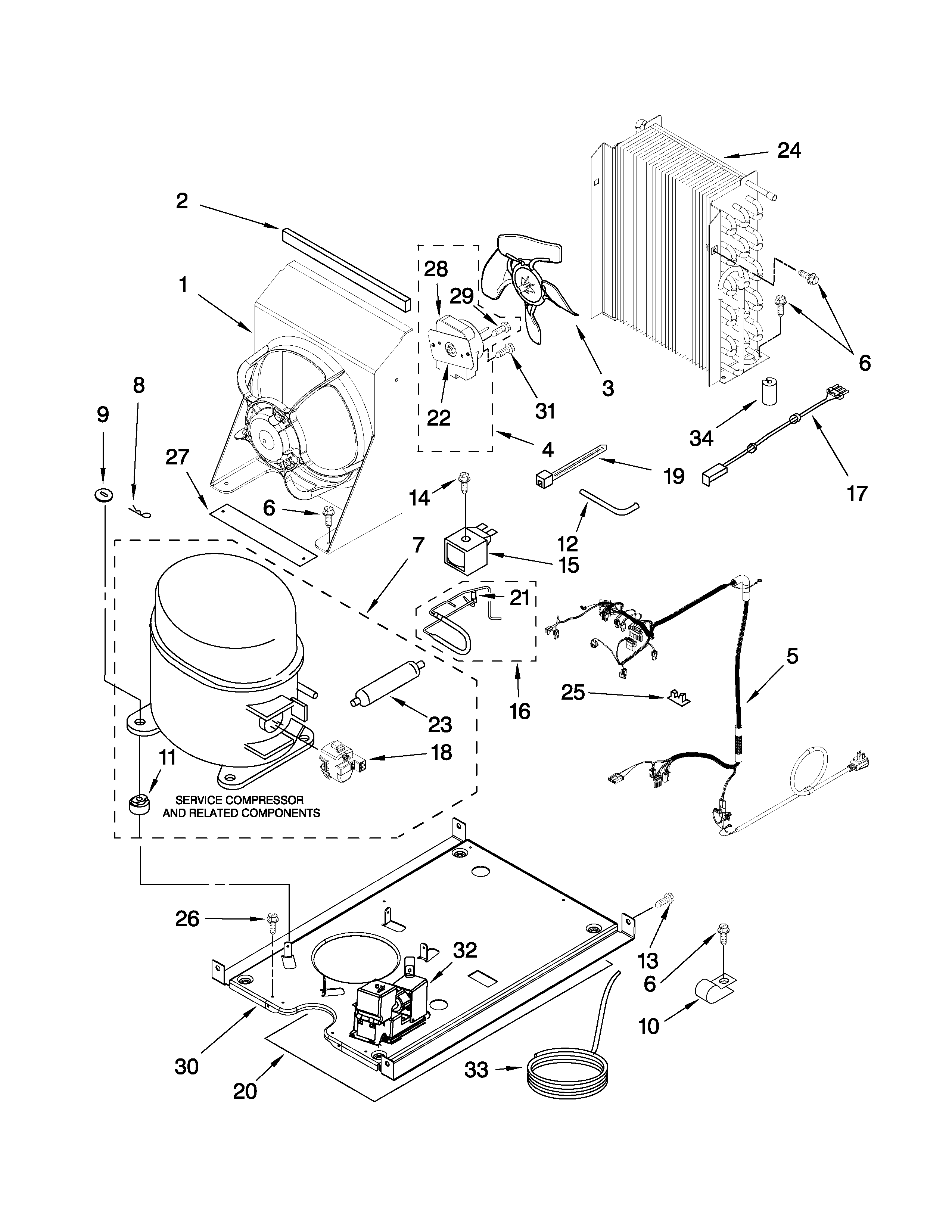 KitchenAid KUIS18PNTB4 unit parts diagram