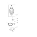 Whirlpool GC2000XE5 lower housing and motor parts diagram