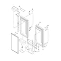 KitchenAid KBFS22EWWH2 refrigerator door parts diagram