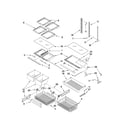 KitchenAid KBRS22KWWH5 shelf parts diagram