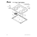 Amana AER5844VCW0 cooktop parts diagram