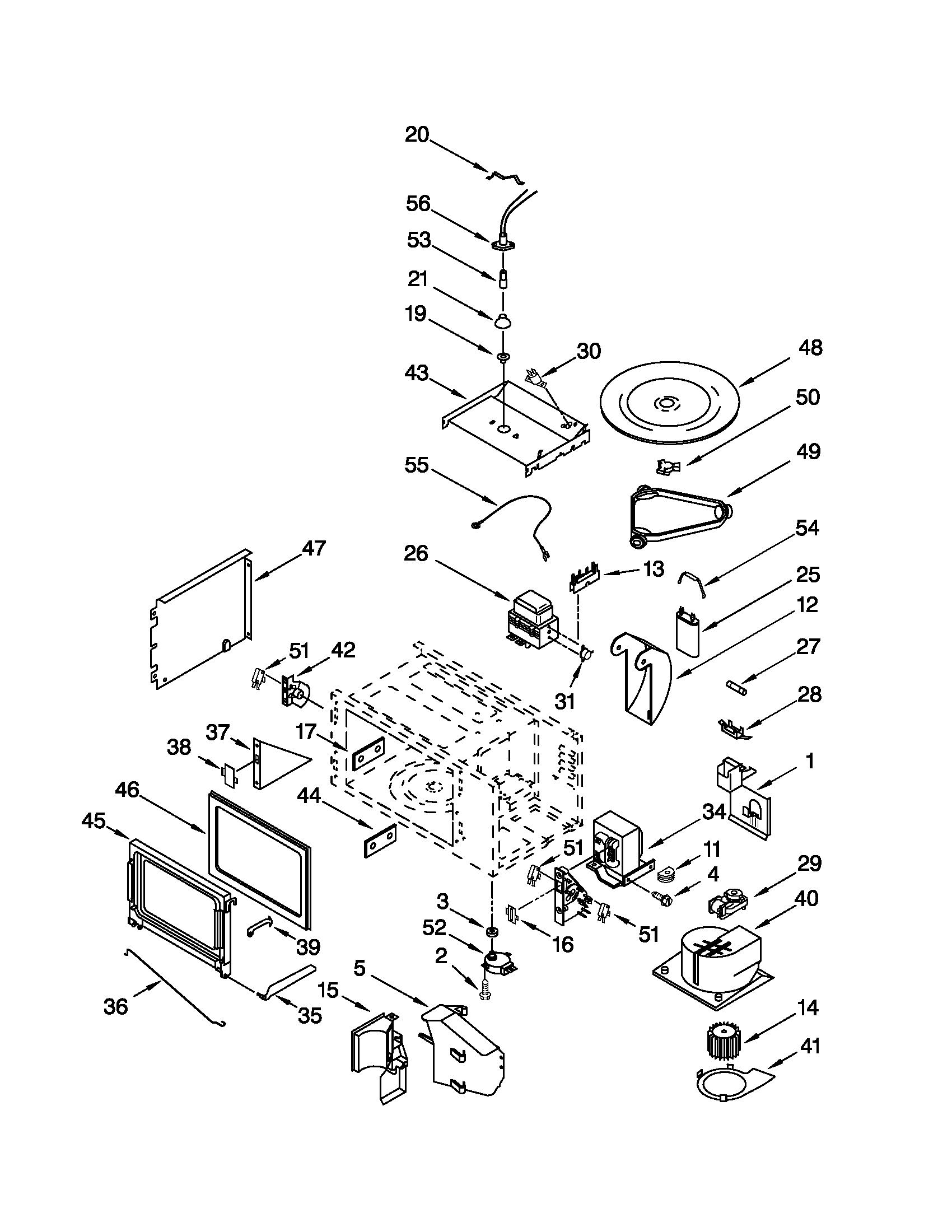 Whirlpool RMC275PVS00 cabinet and stirrer parts diagram