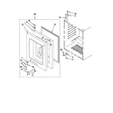 KitchenAid KURG24LWBS21 door parts diagram