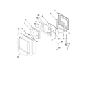 KitchenAid KEBC167VSS01 oven door parts diagram