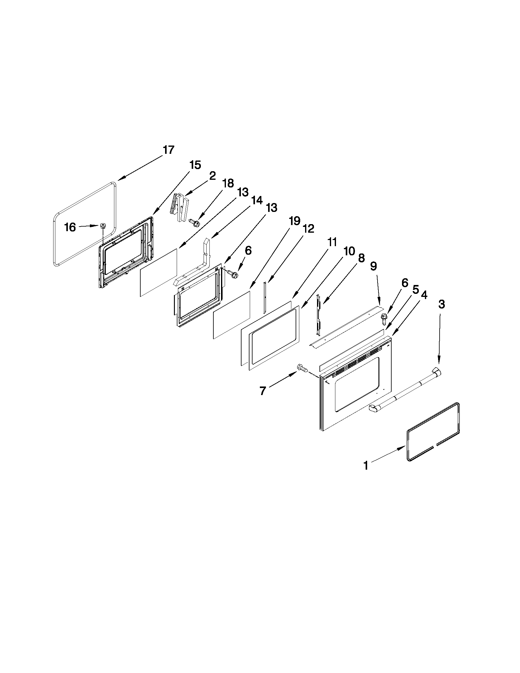 Maytag MER6757BAS15 lower door parts diagram