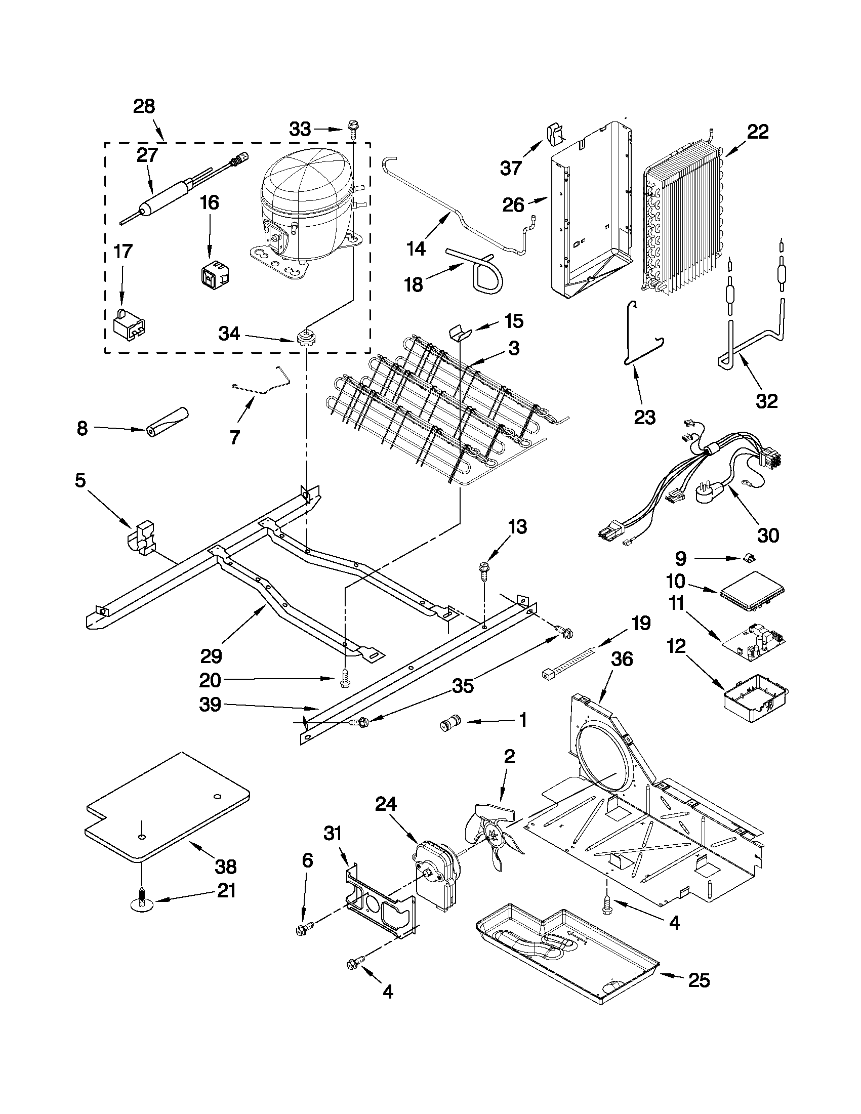 Maytag MSD2574VEM10 unit parts diagram