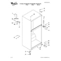 Whirlpool W5TXEWFWB00 cabinet parts diagram