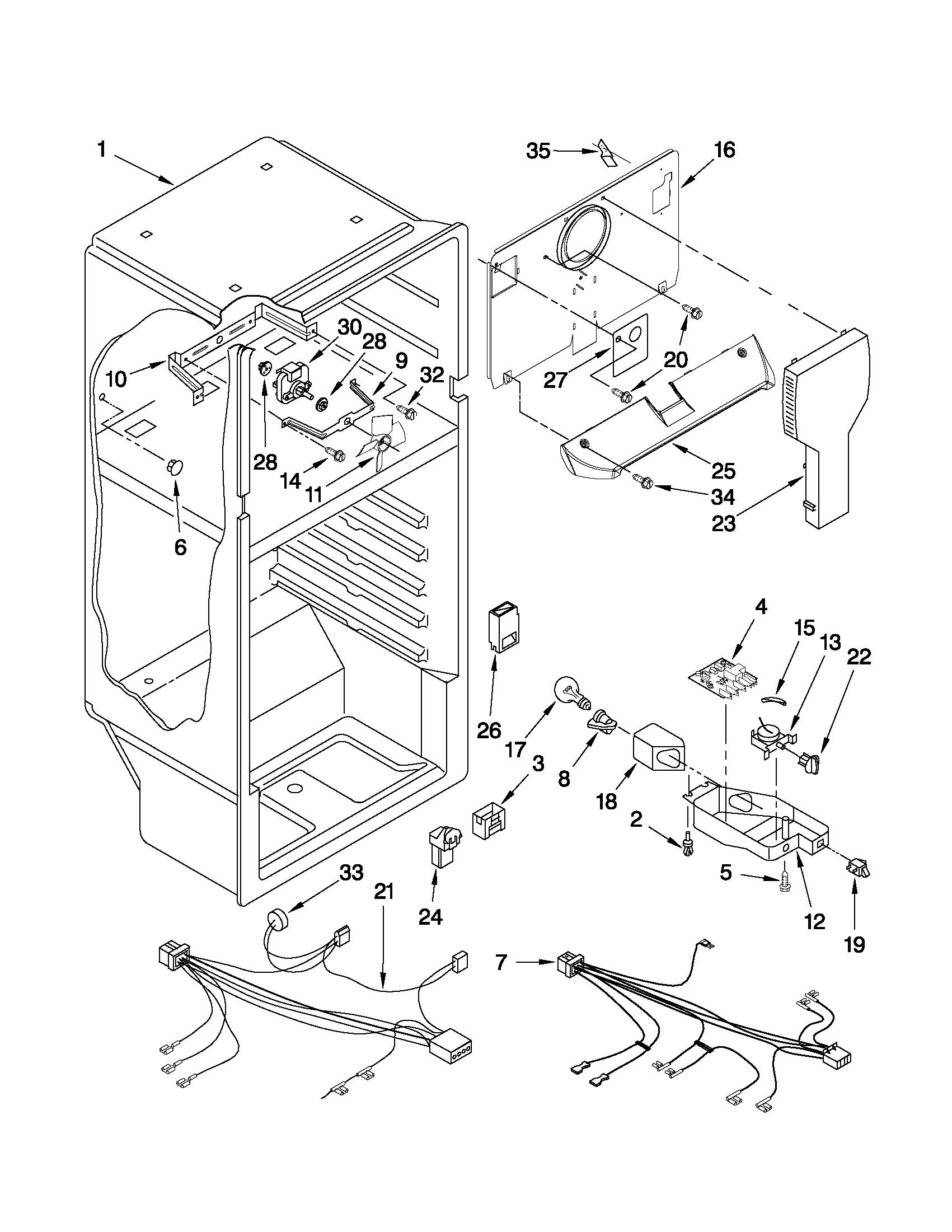 Whirlpool W5TXEWFWT00 liner parts diagram