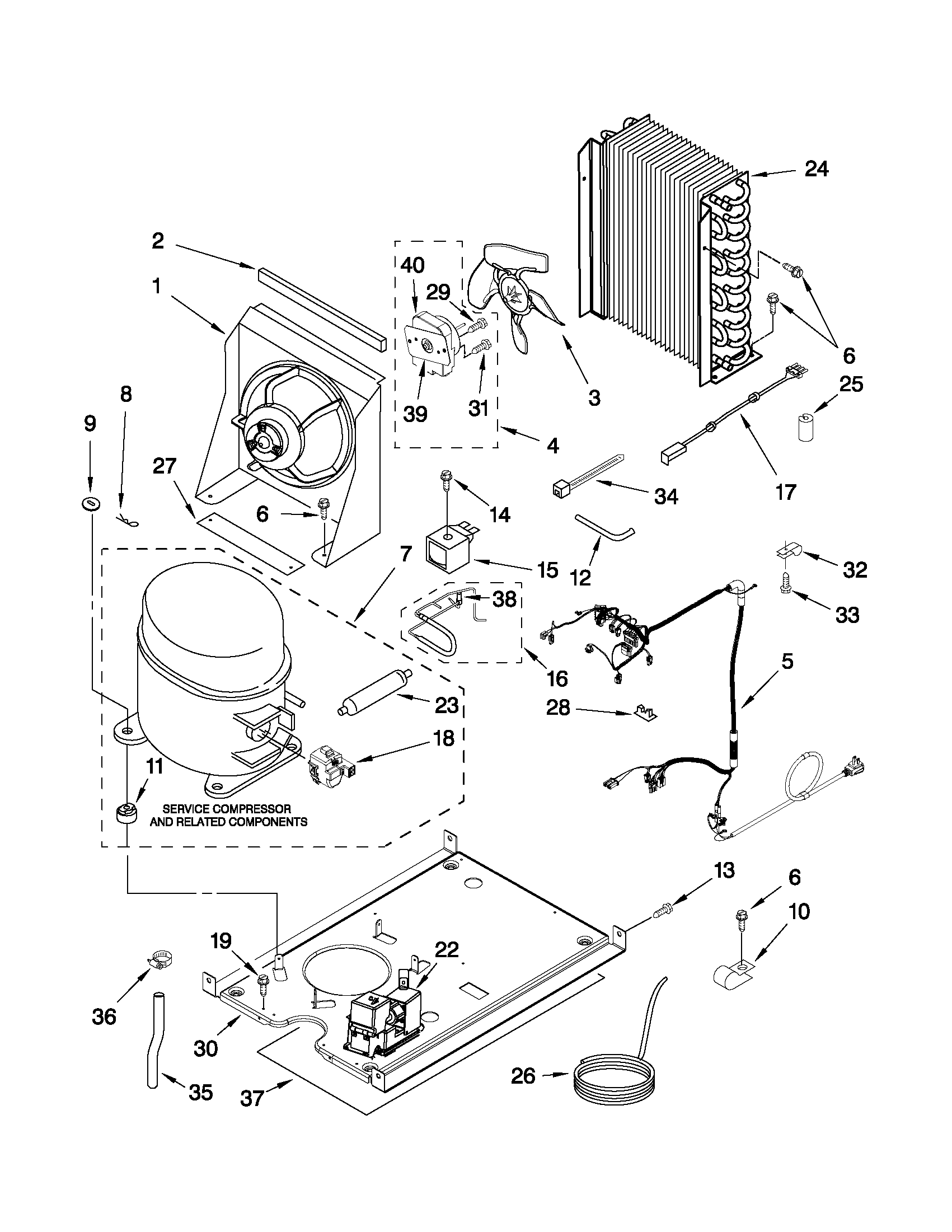 KitchenAid KUIC15PRXS0 unit parts diagram