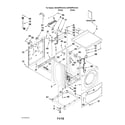 Maytag MHP30PRAWW0 top and cabinet parts diagram