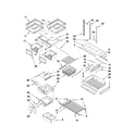 Jenn-Air JFC2290VPR1 shelf parts diagram