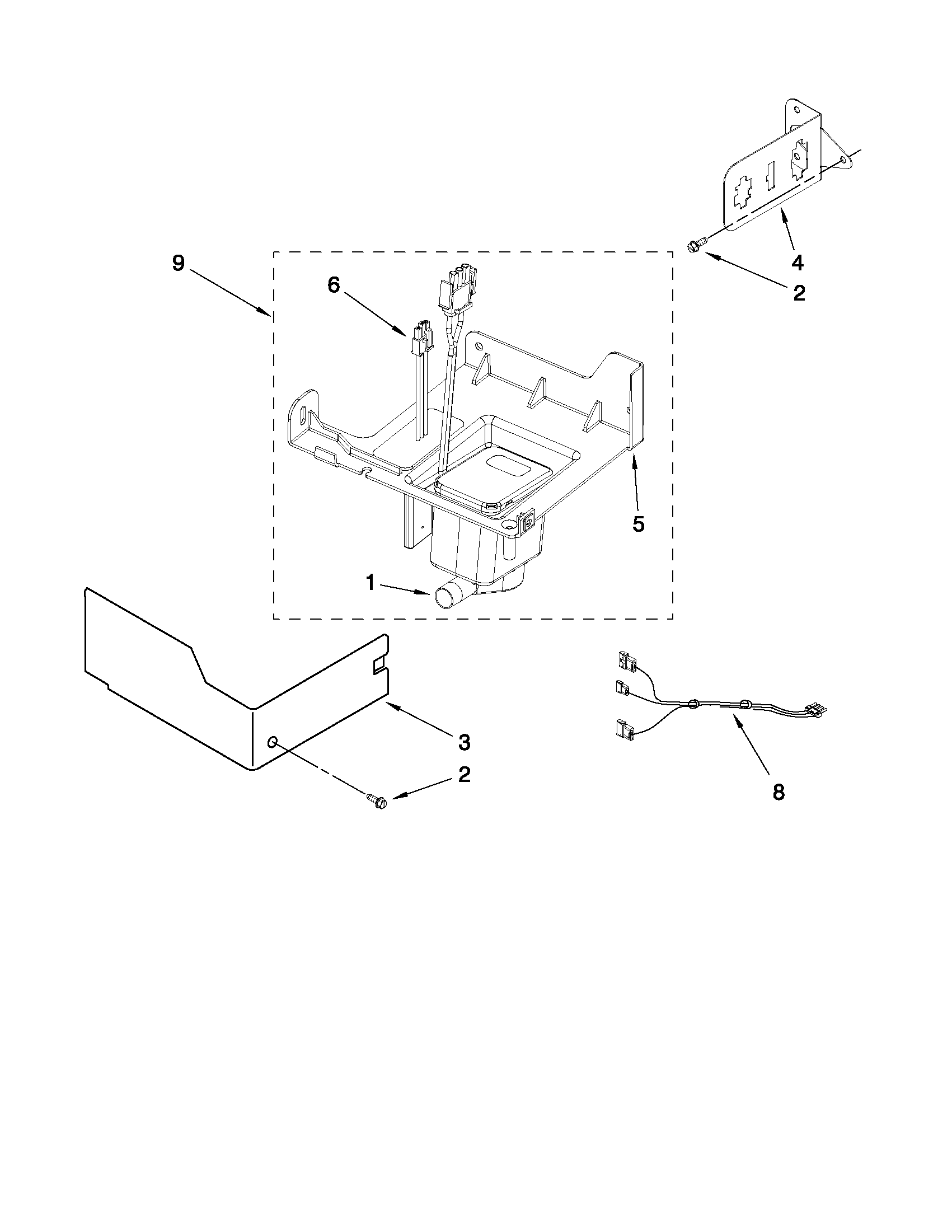 KitchenAid KUIC18NNXS0 pump parts diagram