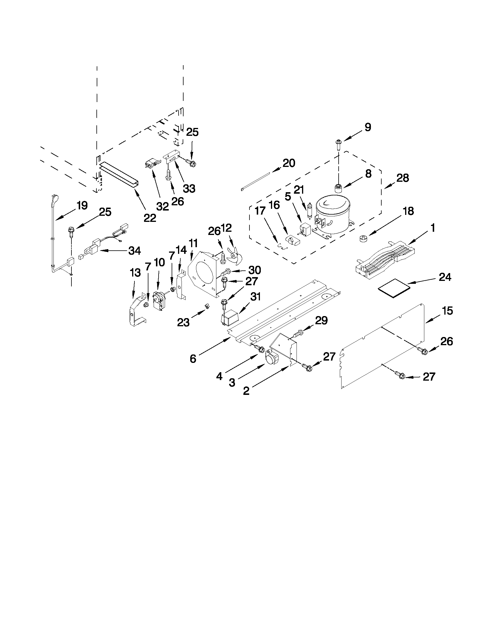 Jenn-Air JUW248RWRS11 unit parts diagram
