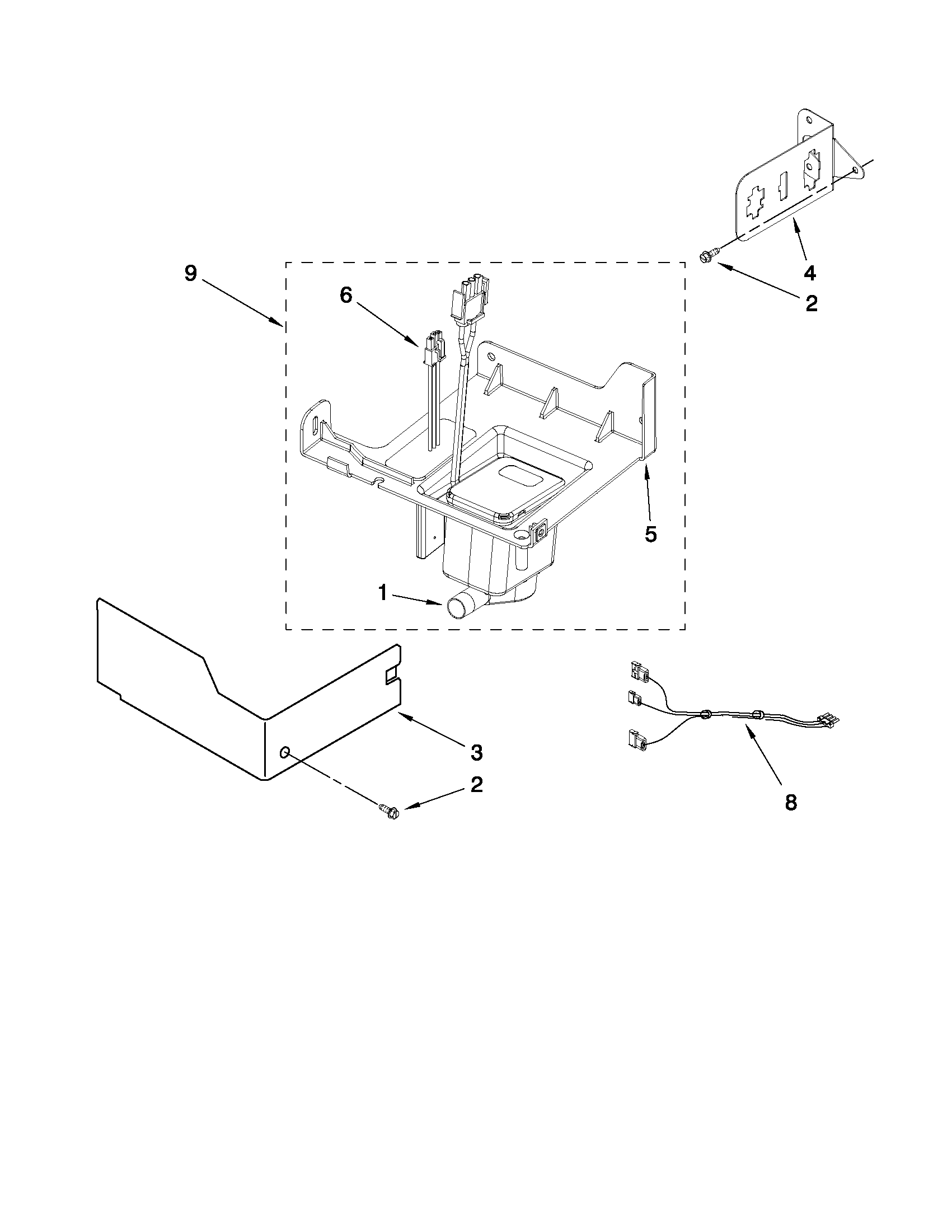 KitchenAid KUIC15NLXS0 pump parts diagram