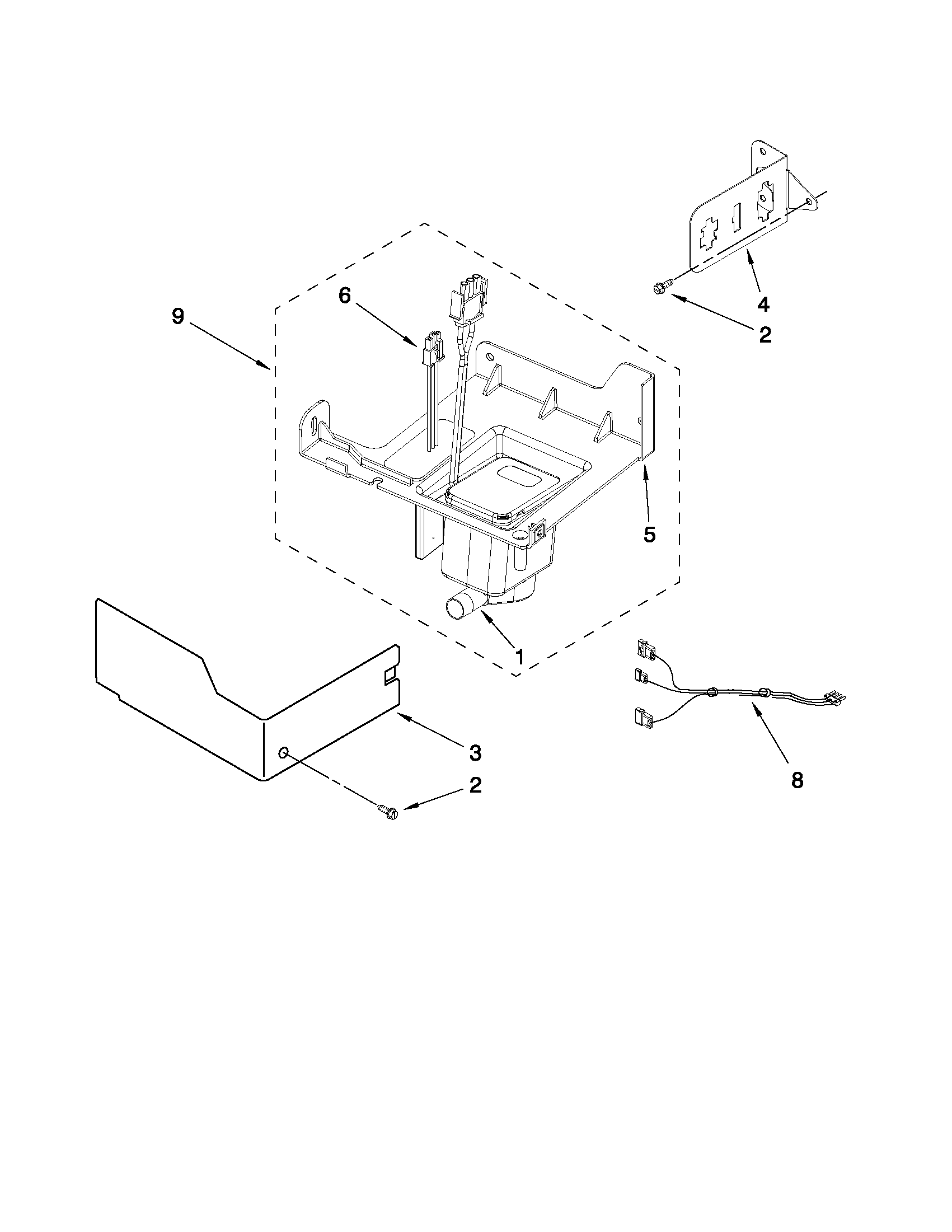 KitchenAid KUIS15NRXW0 pump parts diagram