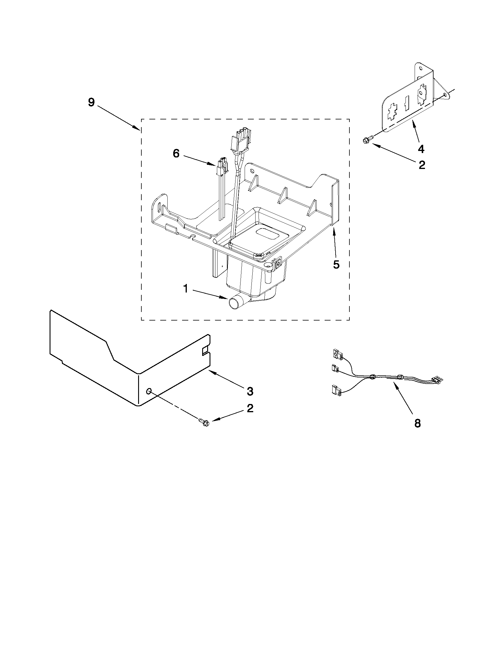 KitchenAid KUIS18PNXB0 pump parts diagram