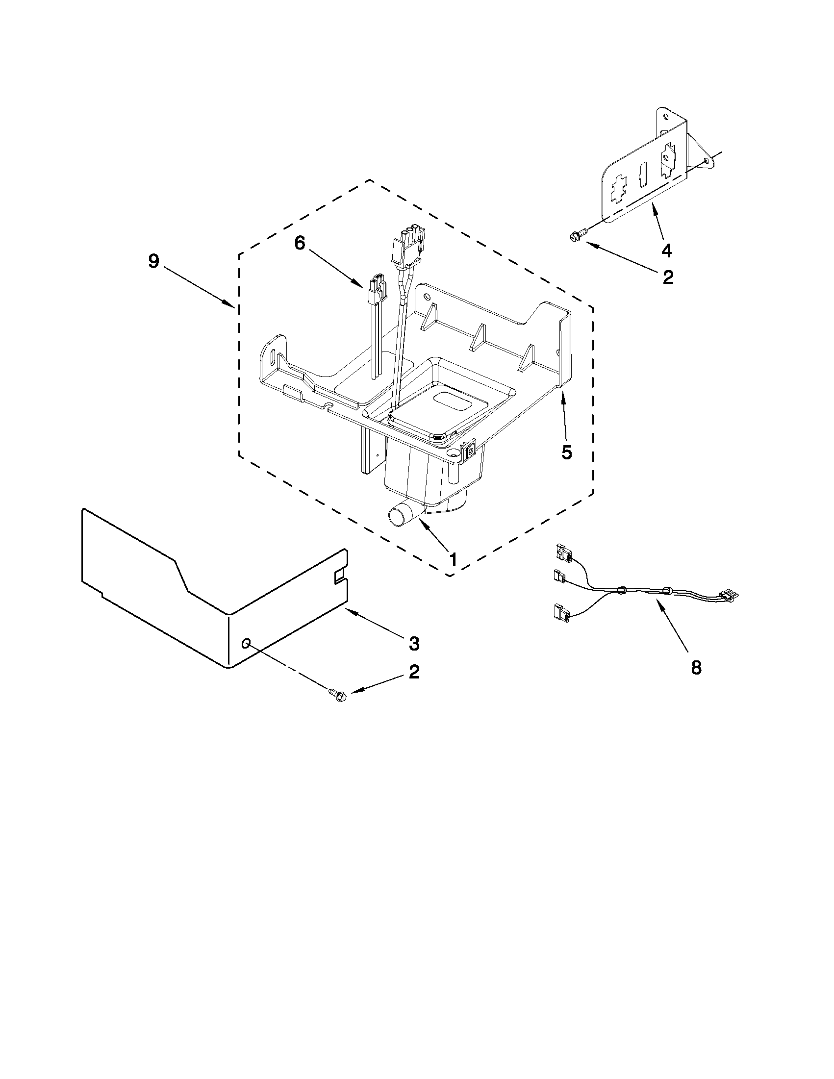 KitchenAid KUIO18NNXS0 pump parts diagram