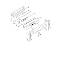 Whirlpool GGE390LXQ01 control panel parts diagram