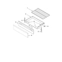 Maytag MGR7775WW2 drawer & broiler parts diagram