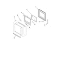 Whirlpool RBD305PVS00 lower oven door parts diagram