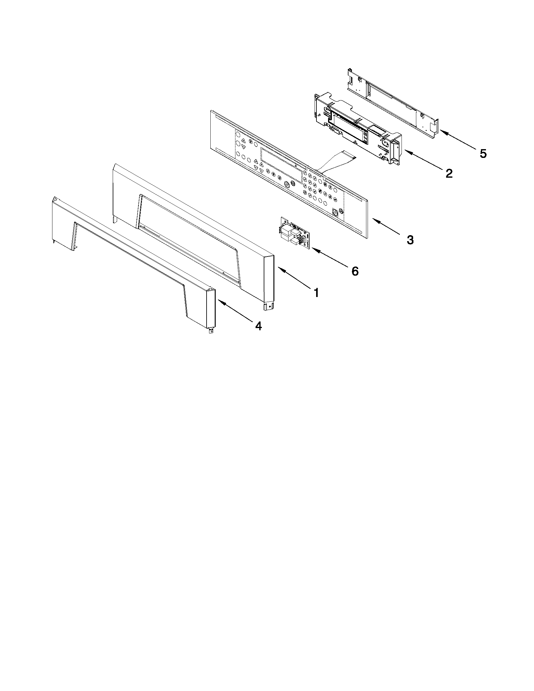 Whirlpool RBD305PVB00 control panel parts diagram