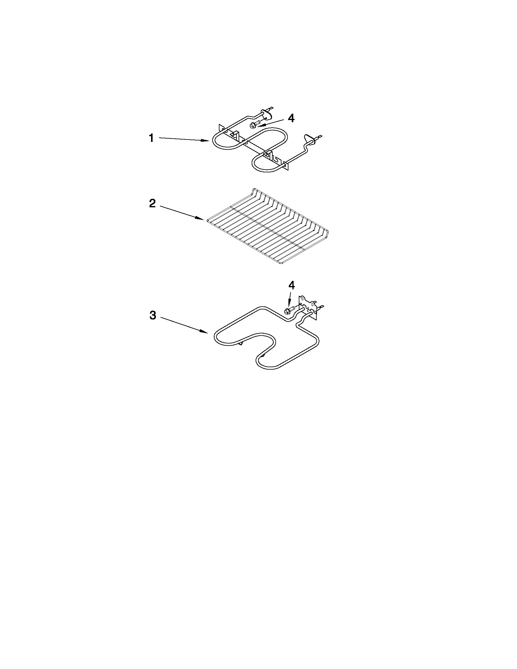 Whirlpool RBD305PVQ02 internal oven parts diagram