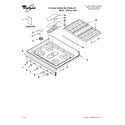 Whirlpool GFG464LVS2 cooktop parts diagram