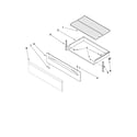 Whirlpool GFG464LVS2 drawer & broiler parts diagram