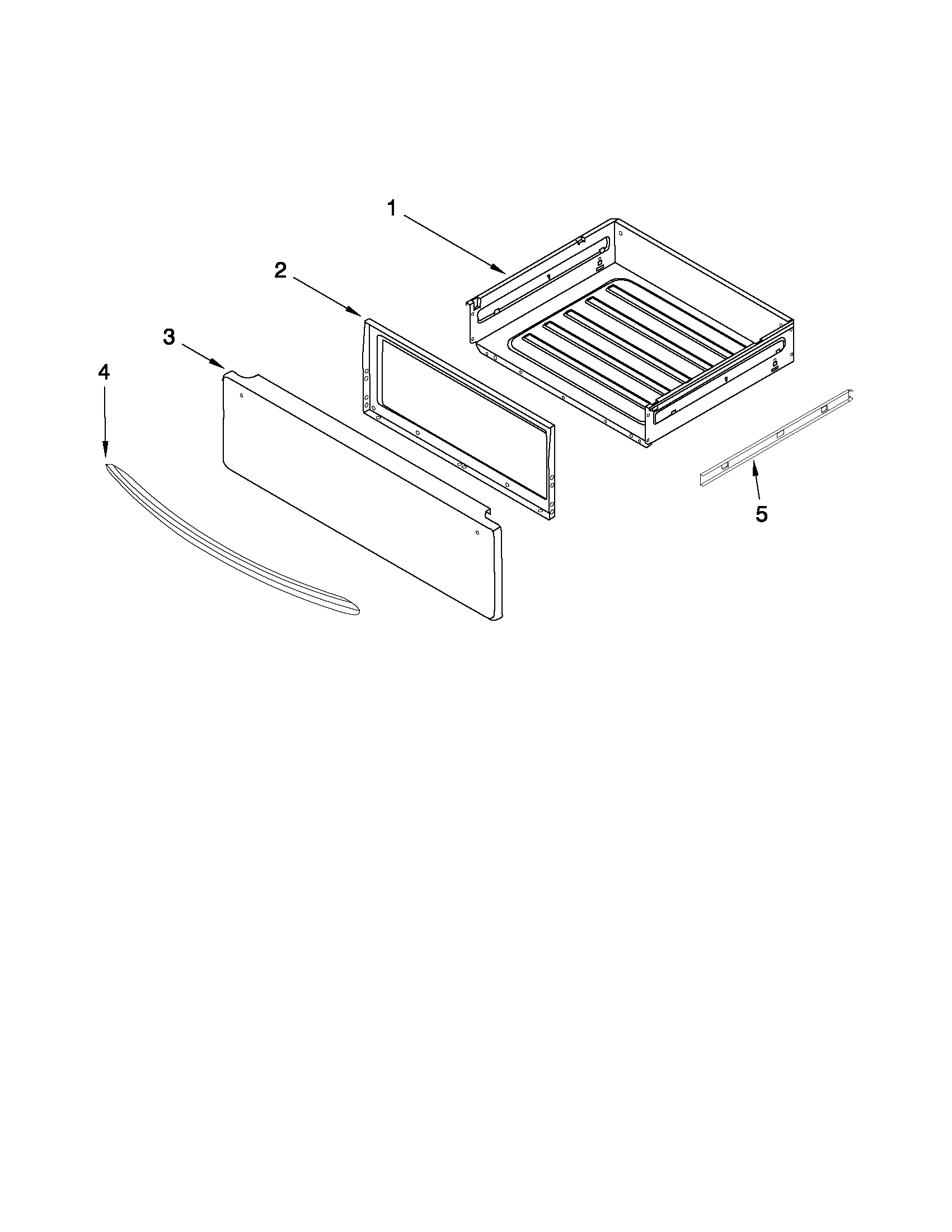 KitchenAid KGRS206XSS1 drawer parts diagram