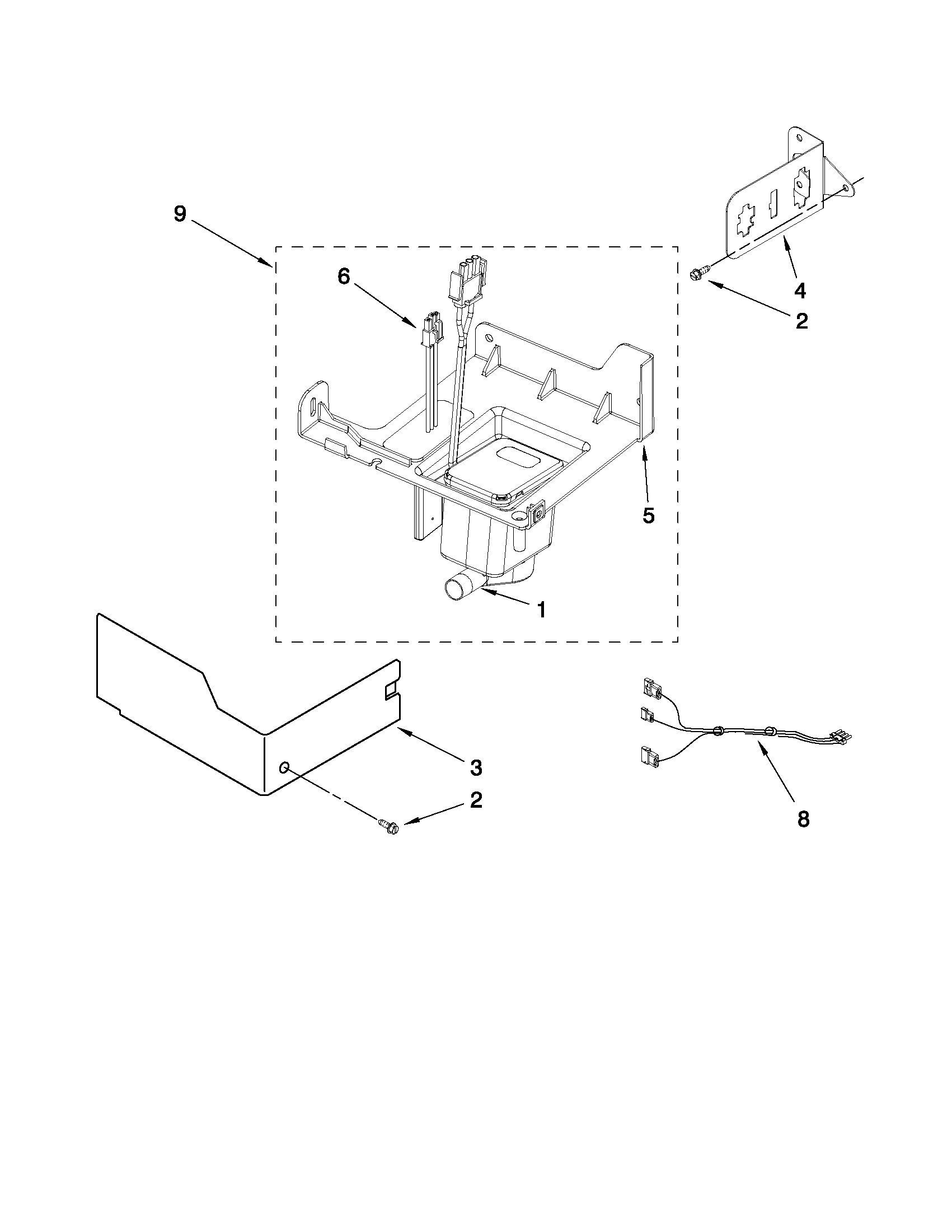 Jenn-Air JIM158XXCX0 pump parts diagram