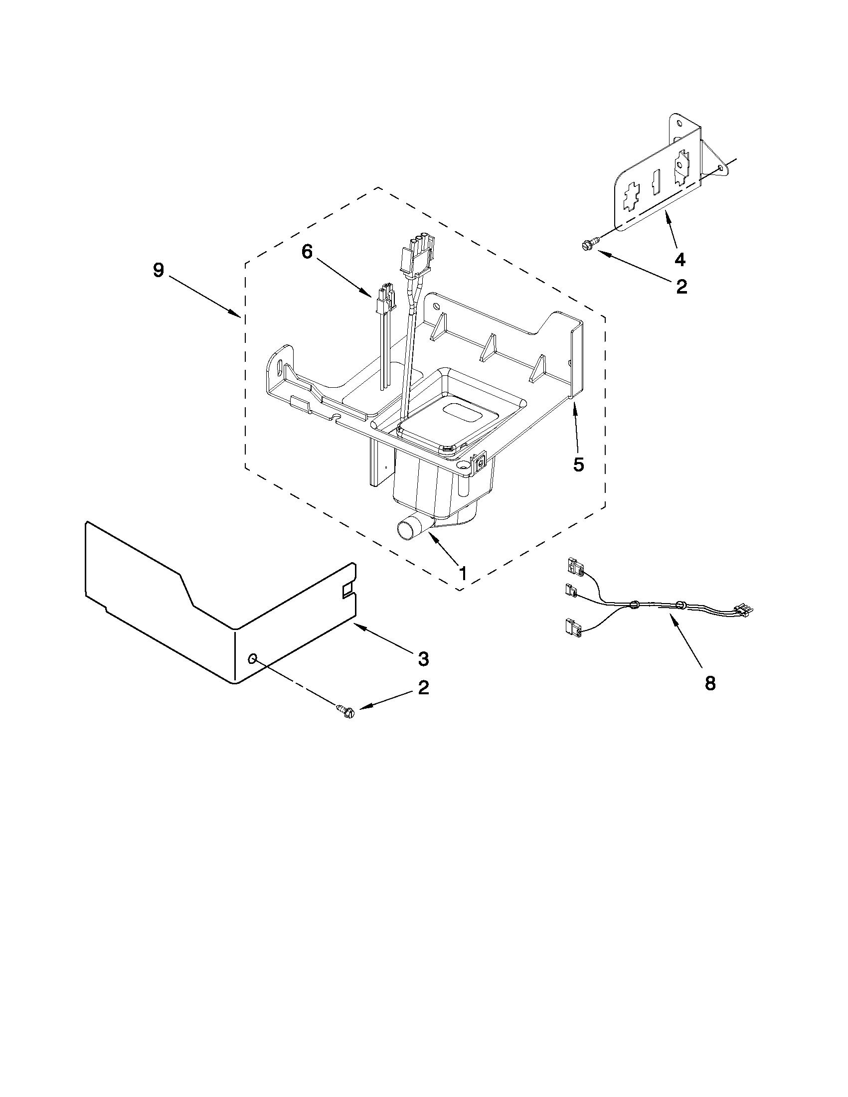 Jenn-Air JIM158XXRS0 pump parts diagram