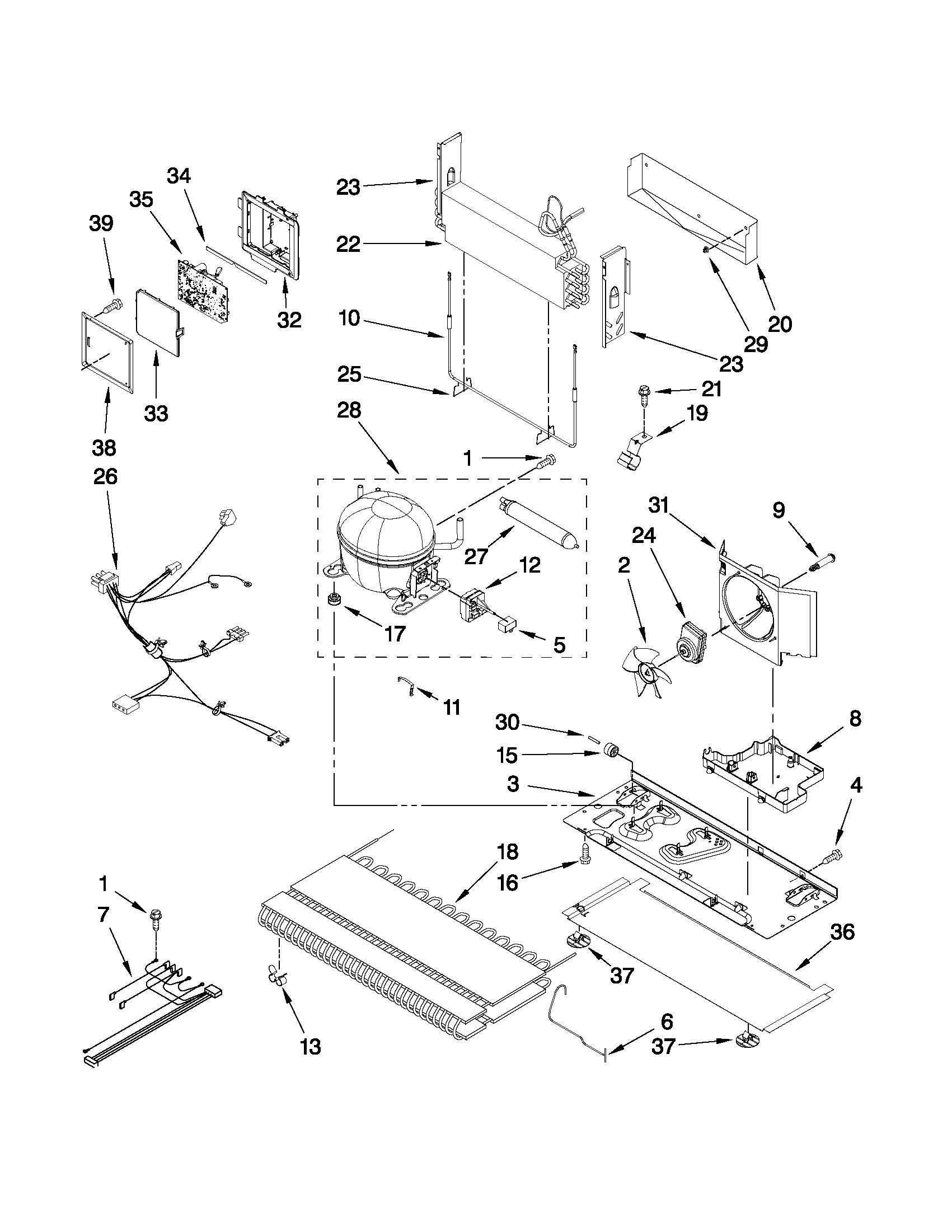 Maytag MFC2061KES7 unit parts diagram