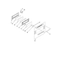 Maytag YMET8665XS00 upper door parts diagram