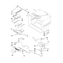 Maytag MBF2258XEQ1 freezer liner parts diagram