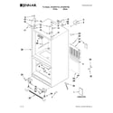 Jenn-Air JFC2089WTW2 cabinet parts diagram